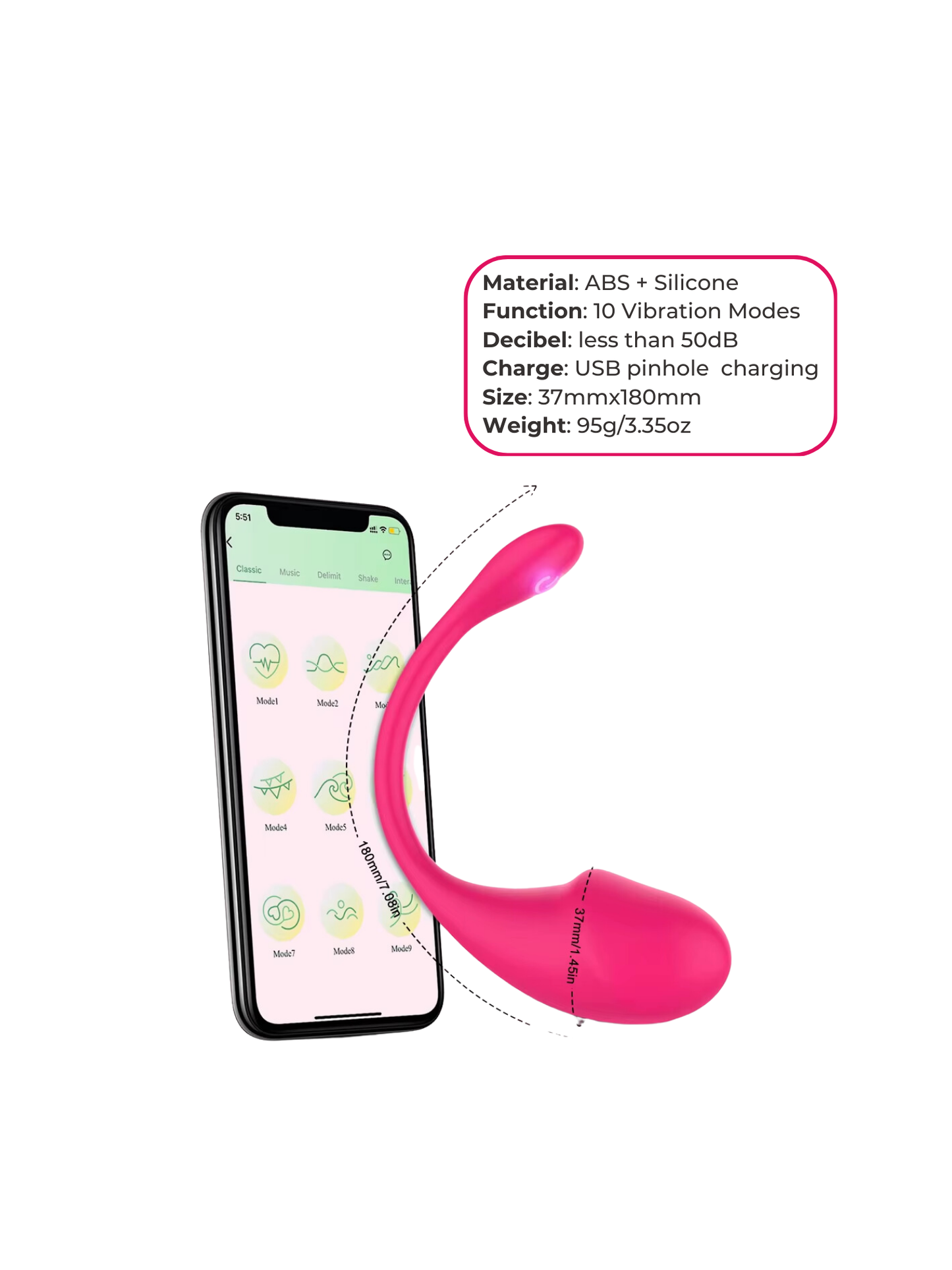 App Controlled Vibrating Egg