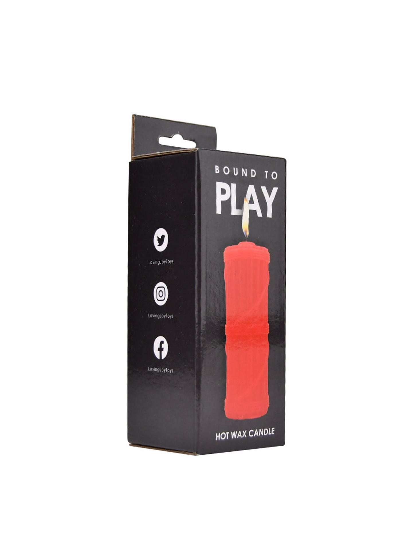 Bound to Play. Hot Wax Candle Red