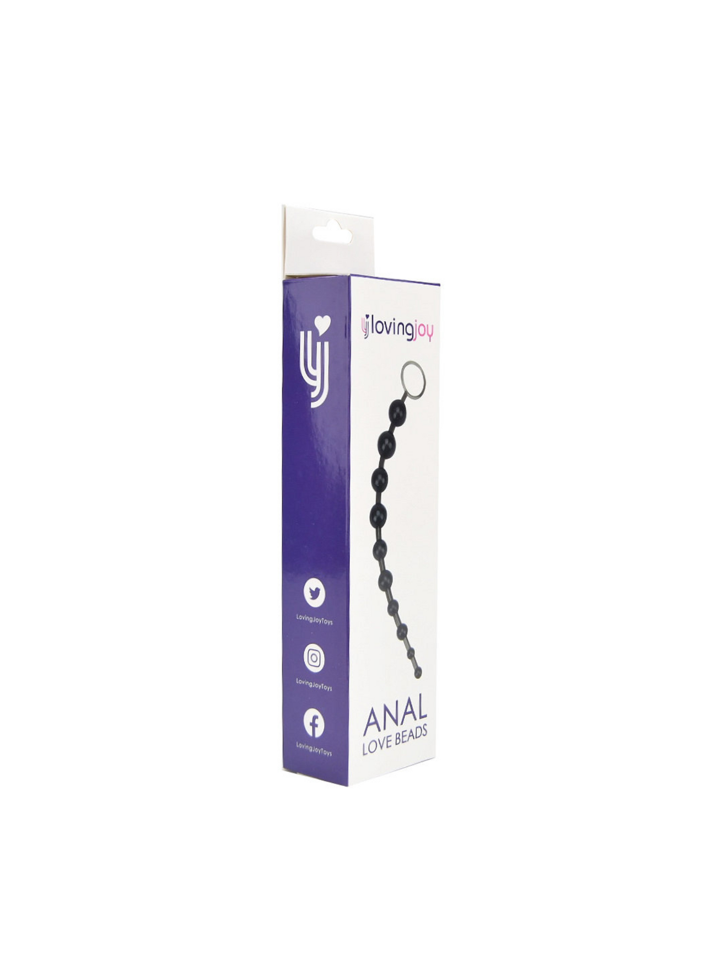 Anal Beads with Finger Loop - Beginner Friendly Black