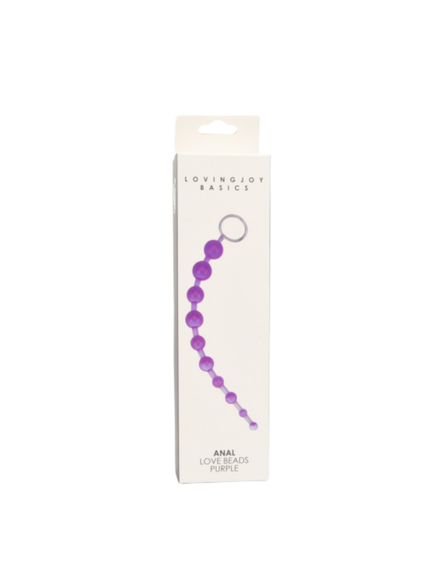 Anal Beads with Finger Loop - Beginner Friendly Purple