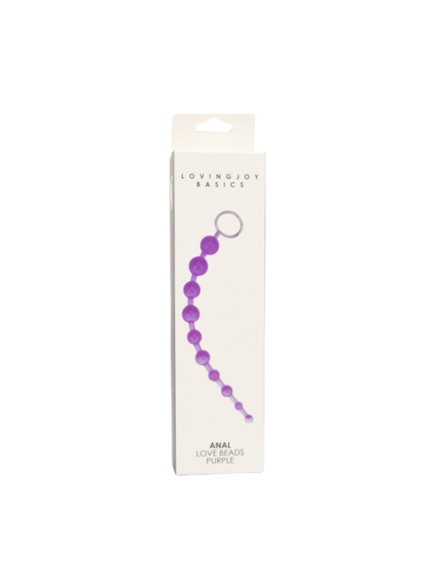 Anal Beads with Finger Loop - Beginner Friendly Purple