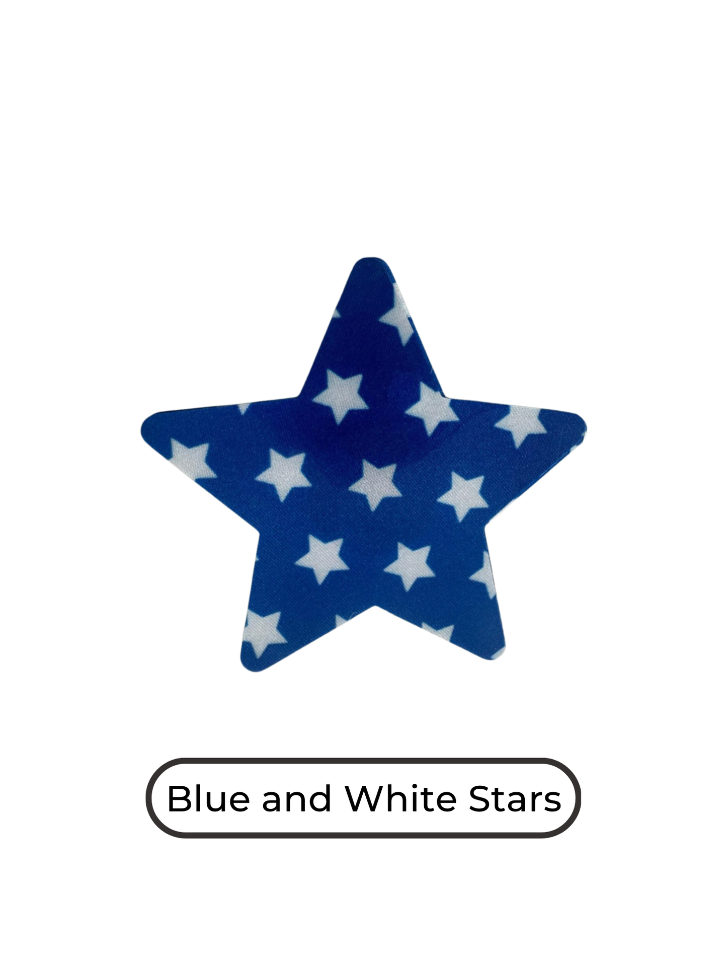 Star shape blue and white stars nipple covers, blue and white stars star shape nipple pasties, blue and white stars star shape nipple tassels