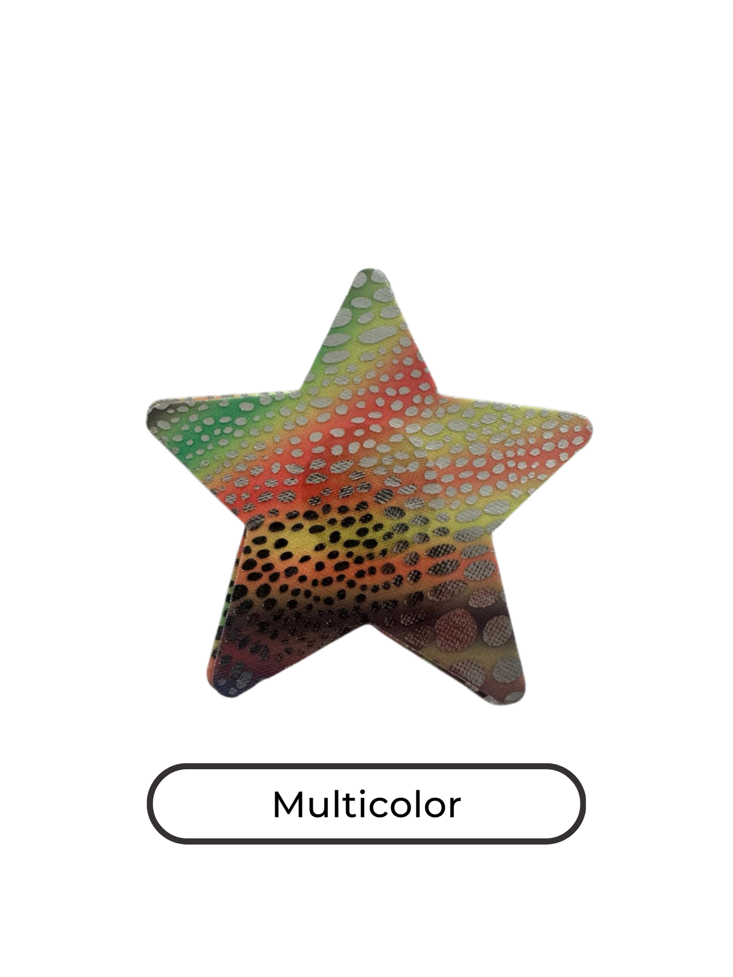 Star shape multicolor nipple covers, multicolor star shape nipple pasties, multicolor star shape nipple tassels