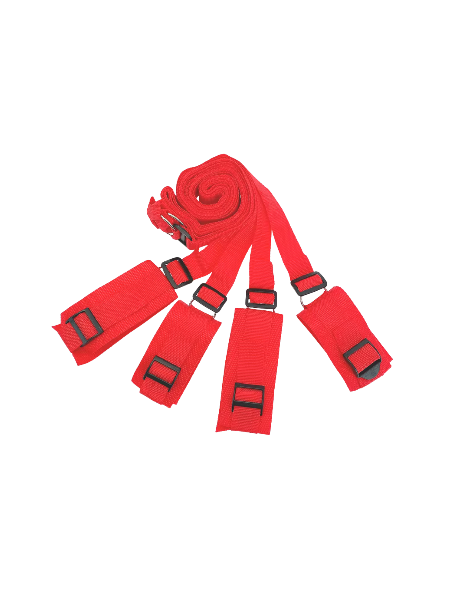 Comfortable bed restraints with quick-release safety buckles for couples bedroom bondage UK